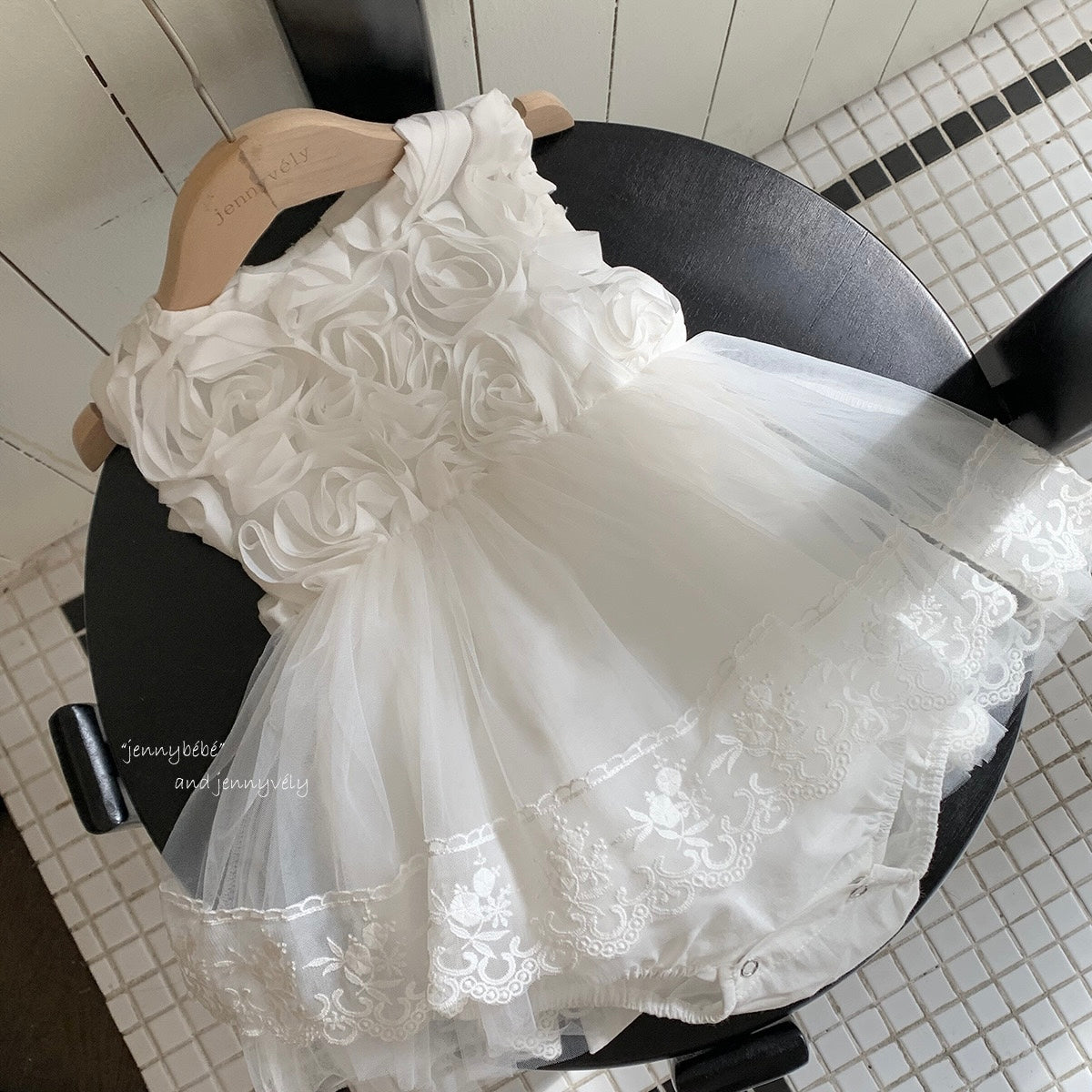 CHRISTENING FOR PREORDER Frances Romper or Dress