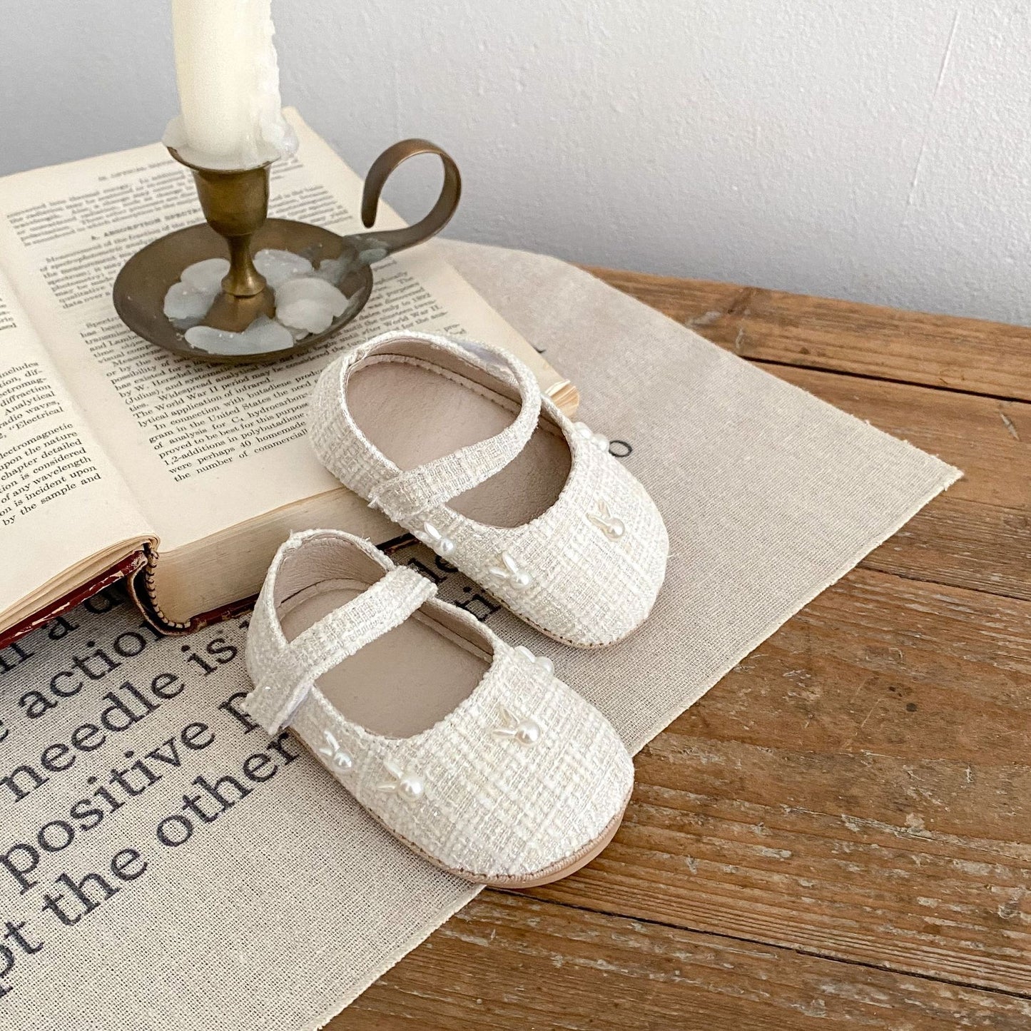 Preorder Bunny Tweed Baby Shoes