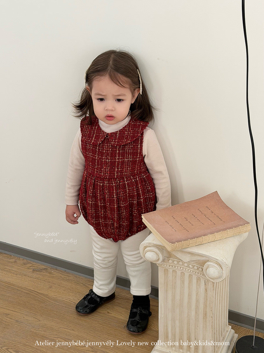 CHRISTMAS OOTD FOR PREORDER Darle Romper & Dress Tweed