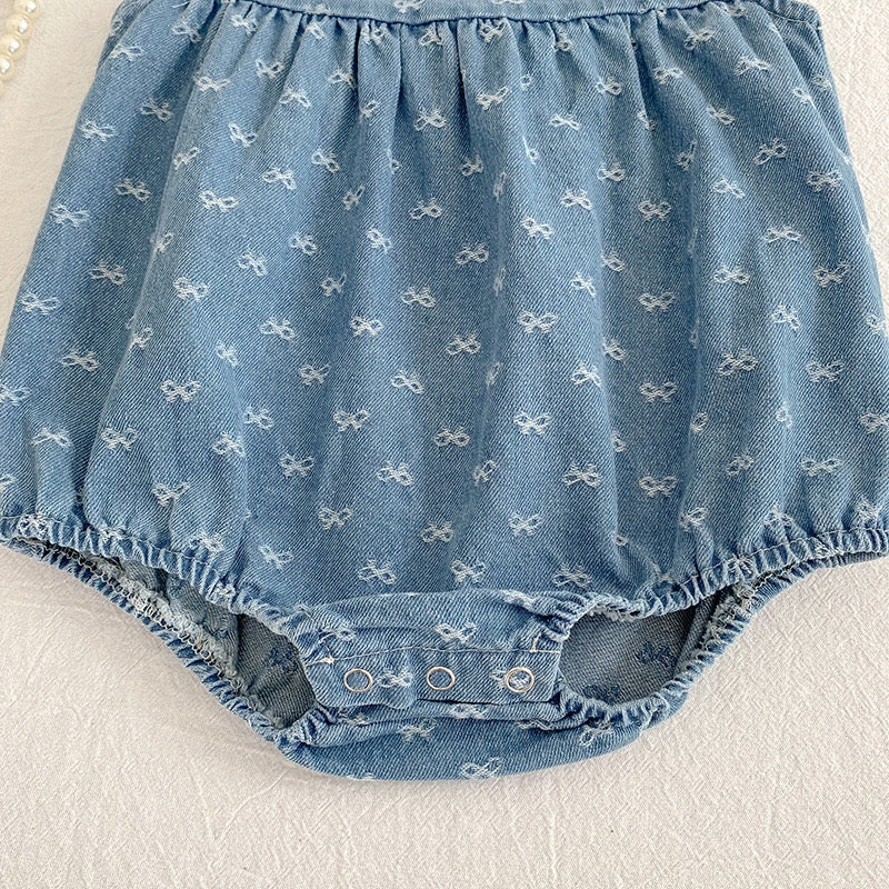 Preorder Twinning Catalina Denim Romper or Dress Light Denim