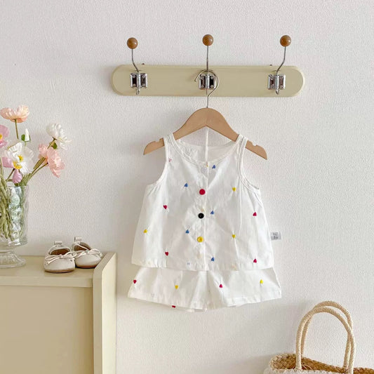 On Hand Margo Top & Shorts in 9-12 months