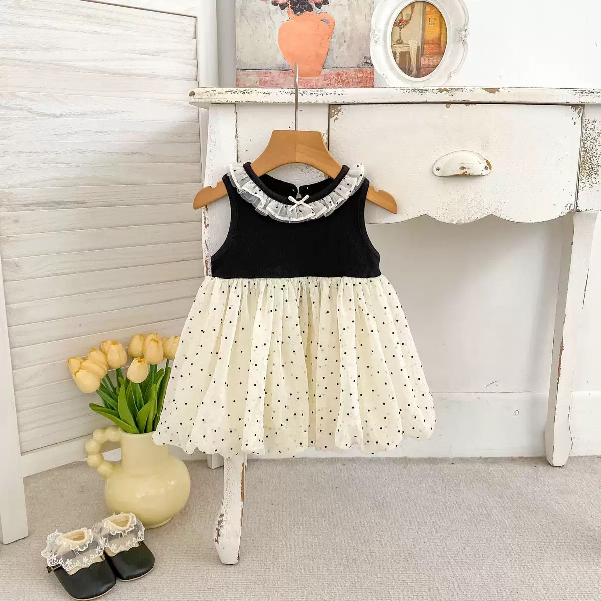 Preorder Infant Girls Davey Polkadot Dress