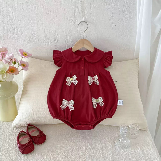 On Hand Francette Romper in 6-12 months