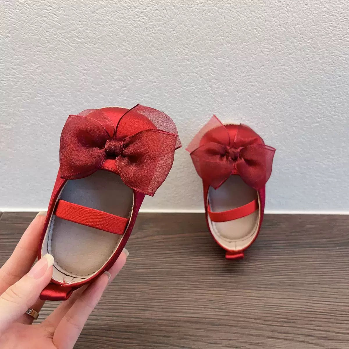 Preorder Serena Red Toes Baby Shoes