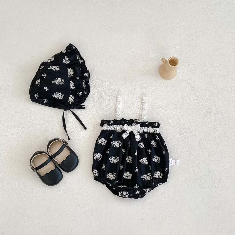On Hand Maggie Romper and Hat in 6-12 months
