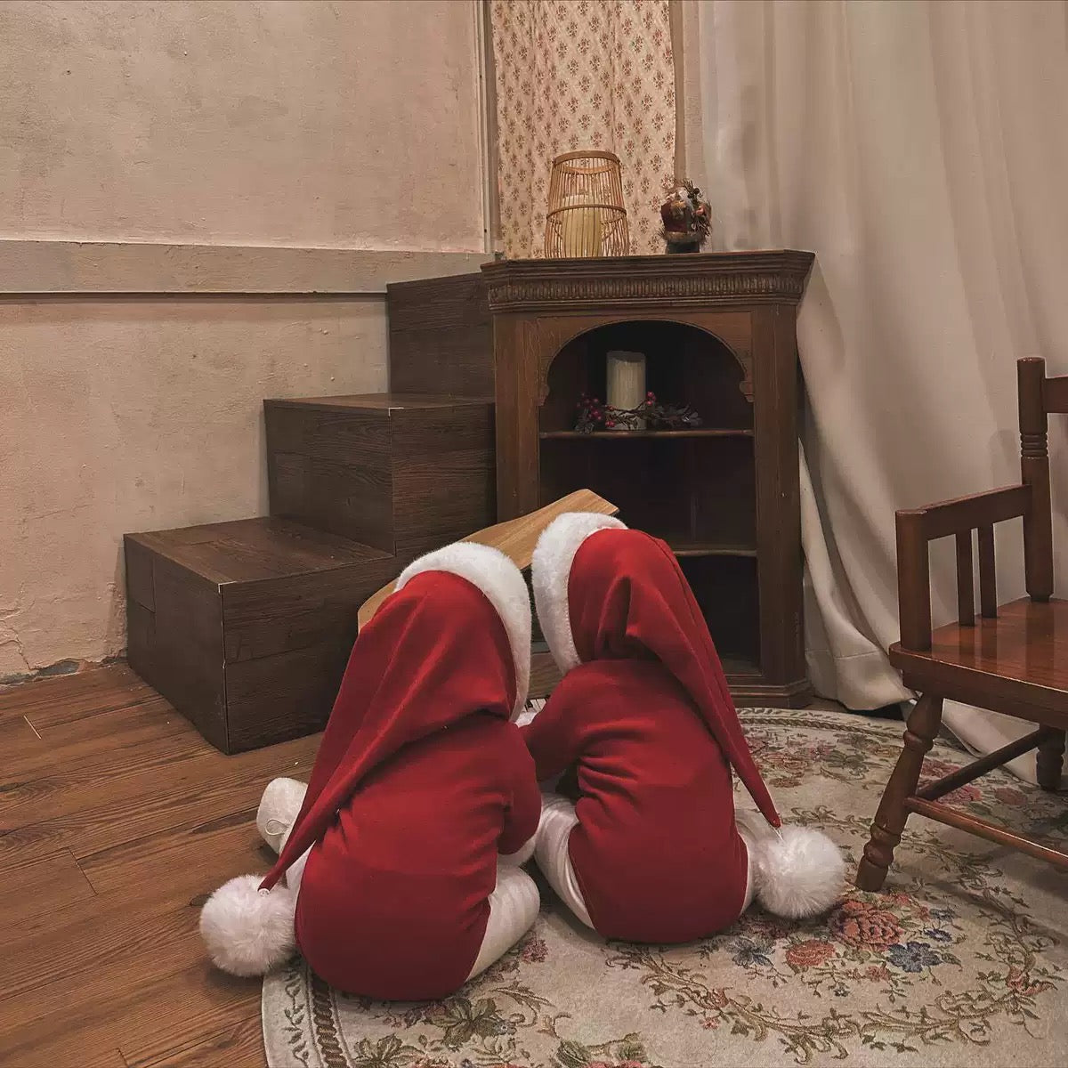 Preorder for Christmas Herald Hooded Santa Romper