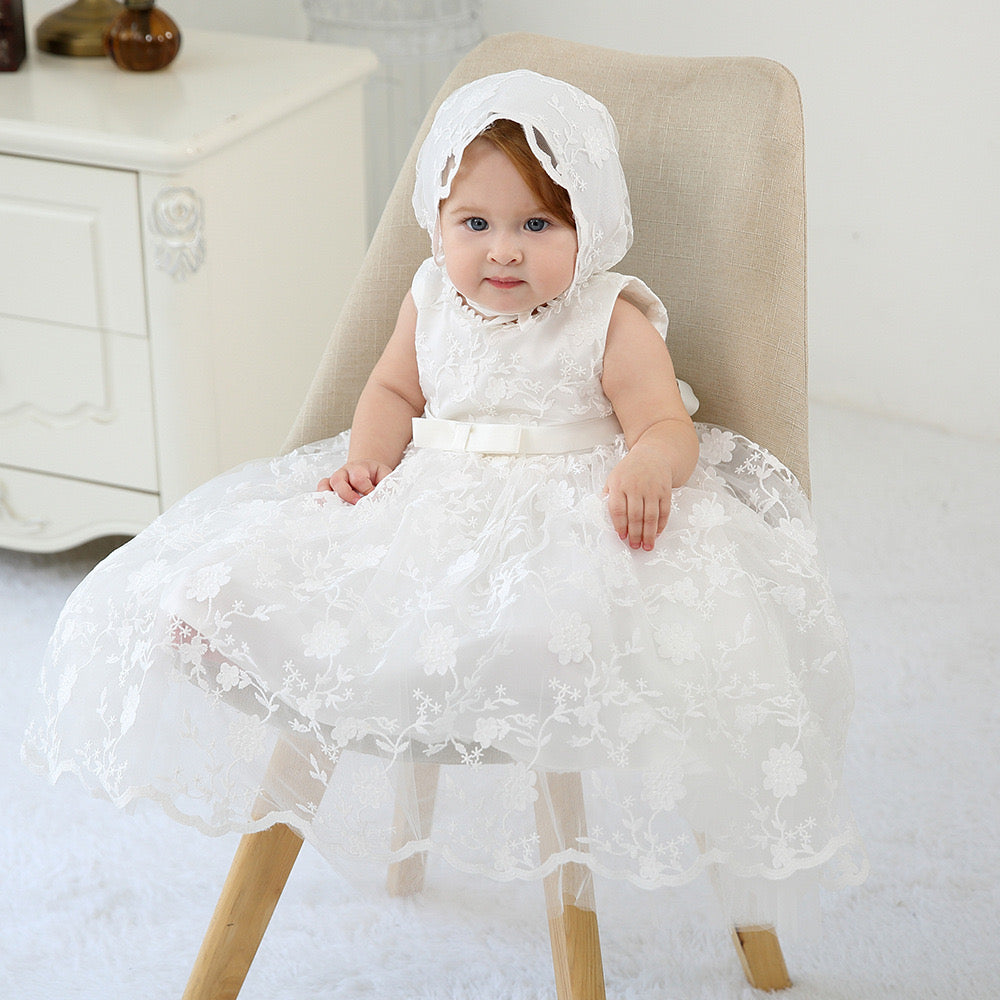 Christening for Preorder Magda Dress & Hat