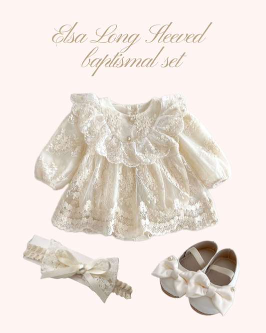 Preorder Elsa Long Sleeved Baptismal Bundle