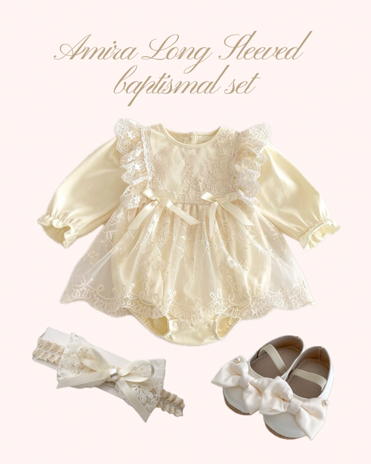 Preorder Amira Long Sleeved Baptismal Bundle