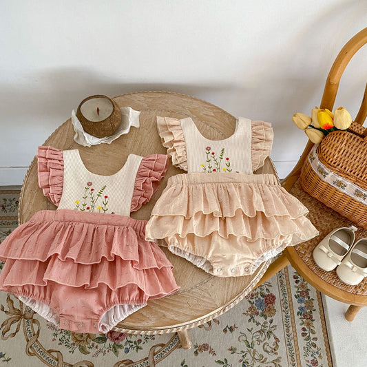 Maisie Swiss Dot Romper