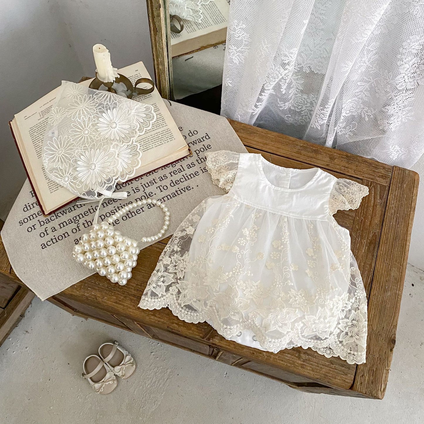CHRISTENING Estella Romper