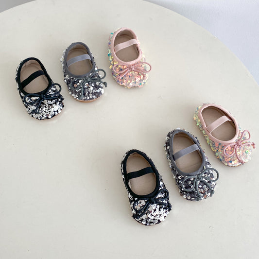 SPENCE SEQUINED BABY SHOES
