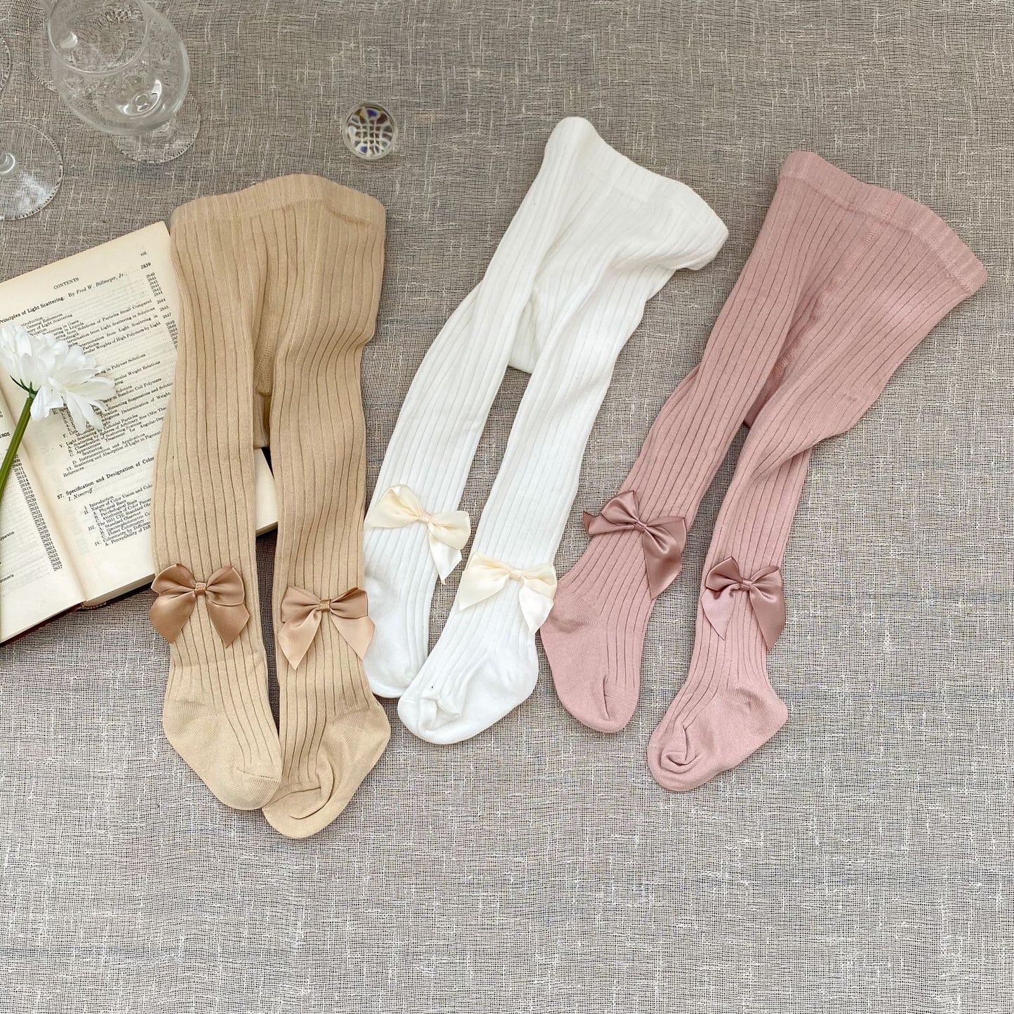 EDITHA BOW STOCKINGS