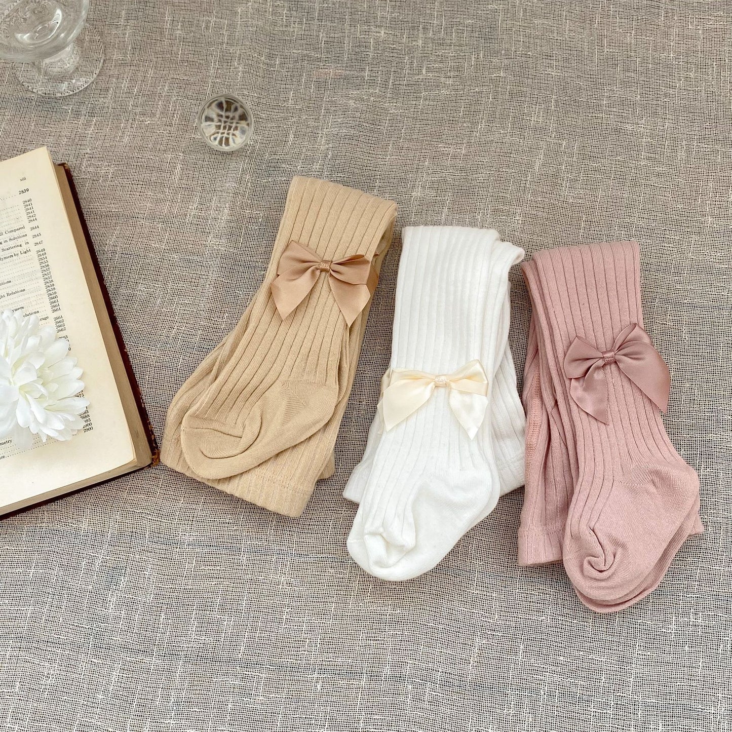 EDITHA BOW STOCKINGS
